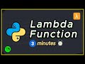 Learn Python Lambda Function in 3 minutes