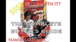 2023 Bowman Baseball - Complete Buyer's Guide! Product Analysis & Case Break Simulation