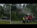 Car launches airborne off back of tow truck in shocking Georgia crash - VIDEO