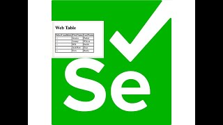 Handling Web Table or HTML Table using Selenium