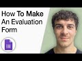 How to Make an Evaluation Form in Google Forms [2025 Full Guide]