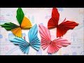 ROOM DECORATION IDEA : HOW TO MAKE PAPER BUTTERFLIES | EASY ORIGAMI | MAISON ZIZOU