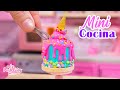 SATISFACTORIO PASTEL MINIATURA DE HELADO DERRETIDO | ICE CREAM DRIP CAKE | MIS PASTELITOS