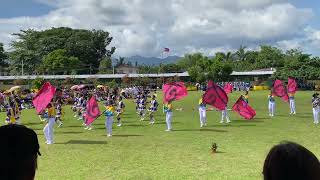 GCCNHS drum & lyre corps exhibition performance during the 75th founding anniversary of Tunga,Leyte