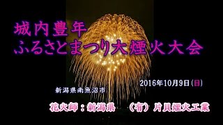 城内豊年ふるさと祭り 大煙火大会 2016