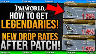 Palworld NEW LEGENDARY DROP RATES After Patch - How To Get Legendary Schematics \u0026 Applied Techniques