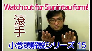 小念頭解説シリーズ その15 滾手(Gwan sau)について Watch out for Siunintau form! Talk about Gwan sau