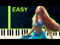 Part of Your World | THE LITTLE MERMAID - EASY Piano Tutorial