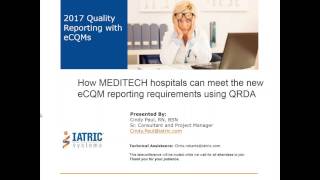 How MEDITECH Hospitals Can Meet the New eCQM Reporting Requirements Using QRDA