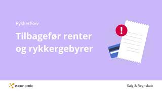 Tilbagefør renter og rykkergebyrer