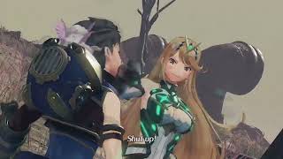 Mythra slaps Rex but it Explodes