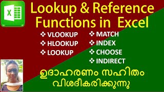 Lookup and Reference functions in Excel