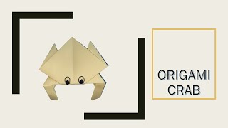 Origami Crab for kids | How to make a Paper Crab | Origami step by step tutorial