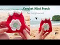 ⊹˚ 💖 crochet mini pouch tutorial ~ for beginners 🧸⊹˚