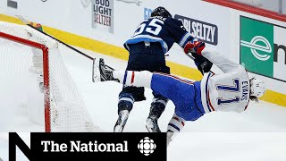 ‘Vicious’ hit overshadows Game 1 of Jets, Habs series