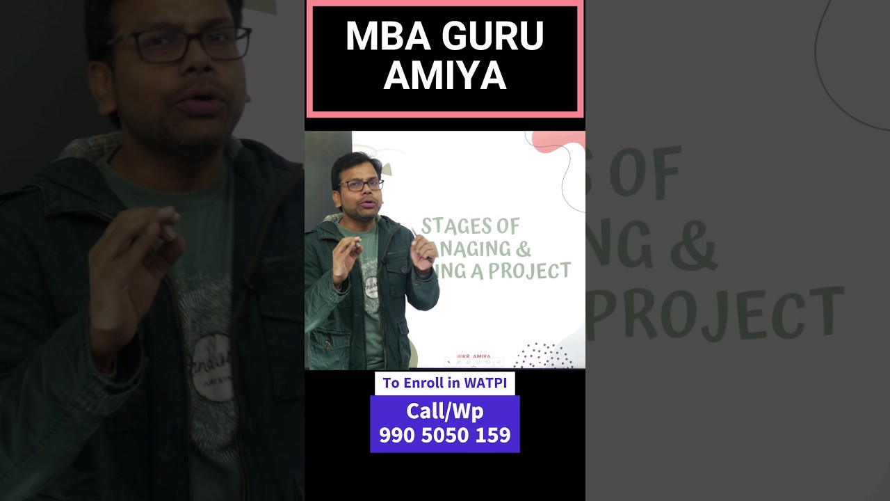 Stages of Project Planning & Management - MBA IIM Interview Question - Amiya sir