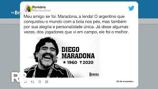 Mundo do futebol repercute a morte de Maradona