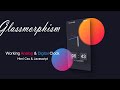 Glassmorphism Analog and digital clock using HTML CSS and JS