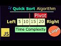 Quick Sort Algorithms In Modern JavaScript | Time Complexity & Best Case Worst Case | Recursion