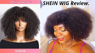 SHEIN AFRO KINKY WIG WITH BANGS, Super Affordable and Good Quality.