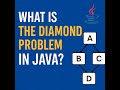 What is the Diamond Problem in Java? | Java Multiple Inheritance Explained