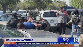 Federal agents seen making several arrests outside Rancho Cucamonga courthouse