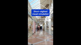 Short sighted visual simulation