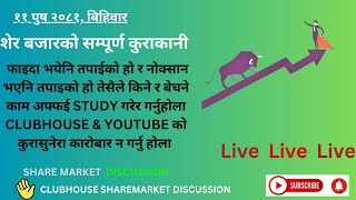 SHARE MARKET DISCUSSION | NEPSE UPDATE AND ANALYSIS | #SHARE MARKET IN NEPAL | 26th december