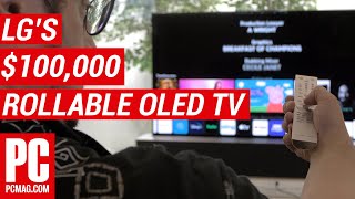 Hands On With LG's $100,000 Rollable OLED TV