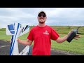 mission grass ops with twin engine rc airplane e flite twin timber