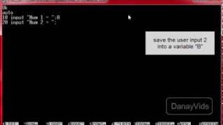GW BASIC. Adding Two Numbers by Taking Input from User