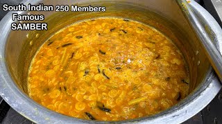 250 Members के लिए Sambar आज बनाए | South Indian Style Sambar Recipe