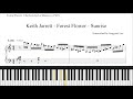 Keith Jarrett - Forest Flower - Sunrise (Jazz Piano Transcription)