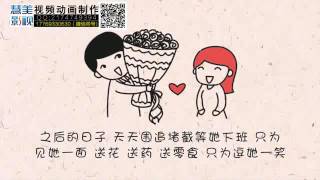 婚礼动画视频定制 搞笑婚礼开场视频  To make creative  Happy birthday video