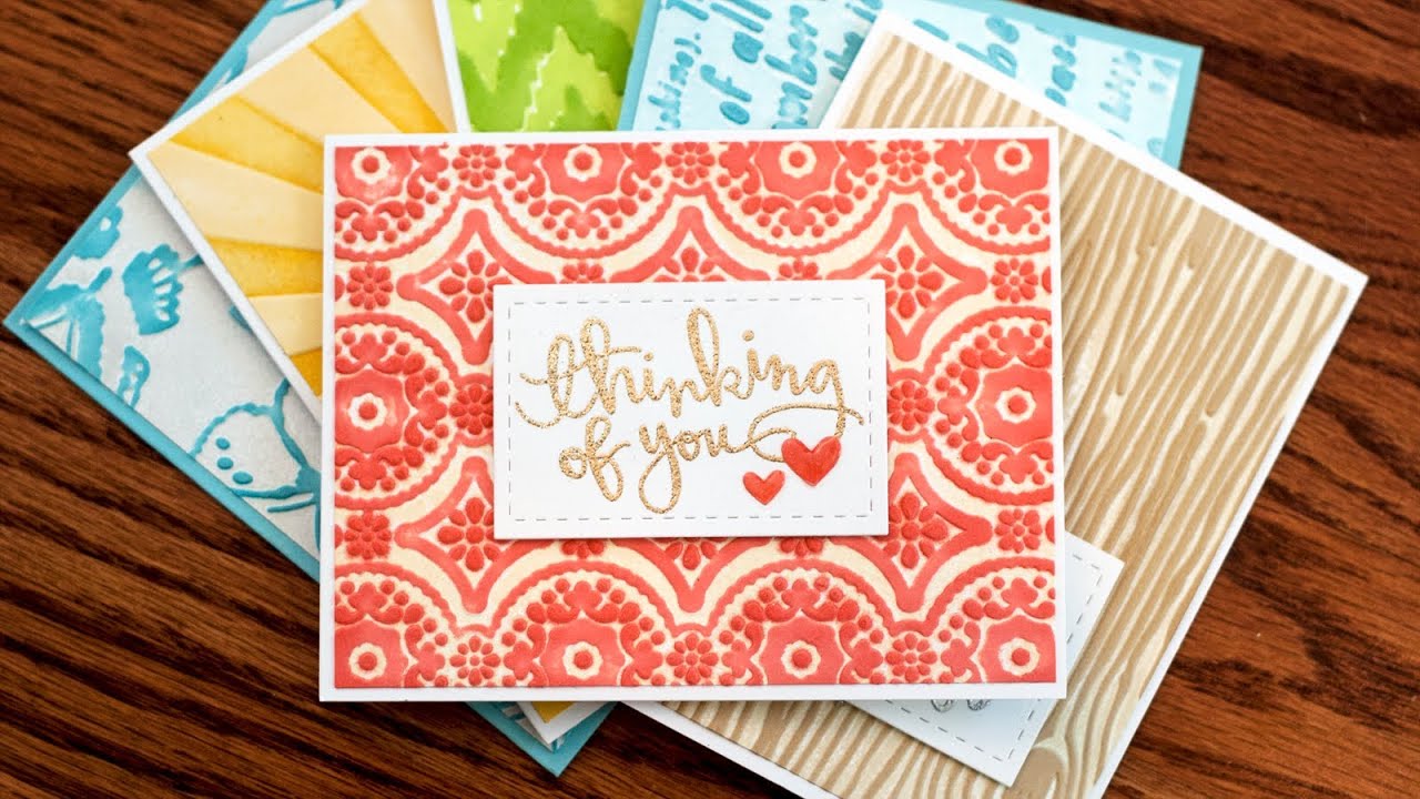 Ink Embossing Folders Youtube