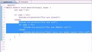 18 . Java Programming Tutorial ( Nested if Statements)
