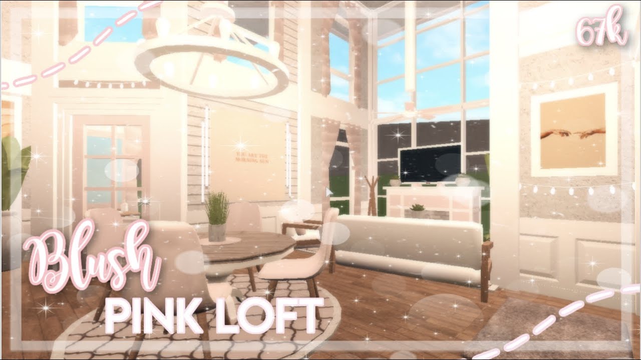 BLOXBURG|Blush Pink Loft| House Build - YouTube