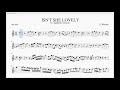 ISN'T SHE LOVELY backing track sheet music alto sax