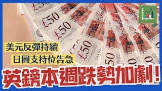 【每週外匯分析】英鎊本週跌勢加劇！美元反彈持續，日圓支持位告急！｜外匯、商品及加密貨幣走勢分析