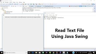 Read Text File using Java Swing