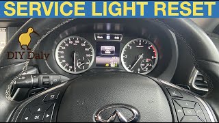 Infinity Q30 Service light reset procedure