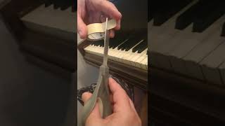 Quick fix chipped piano key repair
