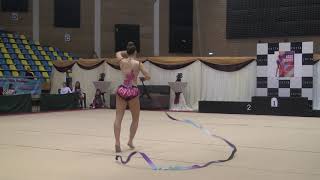 Zerina Tanovic Ribbon KRG Arabesque BIH Juniors \u0026 Seniors Level A Arad Trophy Rhythmic 21 October 20