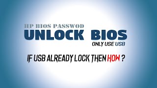 USB LOCKED !! How to Remove Bios Password all Hp Laptops