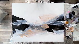 Abstract Painting Demonstration | Catalyst Wedge and Acrylic Painting Techniques