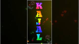 Kajal Name Art Video || Love name status || Kajal name WhatsApp status #shorts #nameart #facts