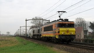 Rail Feeding RRF 4401 \u0026 653-05 with dolomite train @ Roosendaal (NL) 07-03-2014