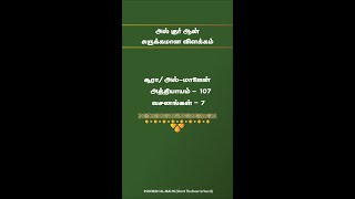 சூரா அல்-மாஊன் சுருக்கமான விளக்கம் (அத்:107)|Tamil Bayan |Soora_Al_Maun