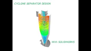 ออกแบบไซโคลน Cyclone separator design with SolidWorks.