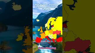 2040 yılında Avrupa ülkelerinin su kıtlığı riski #mapping #europe #water shortage #don't waste